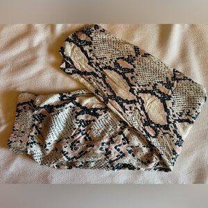 Lavender Brown snakeskin pants